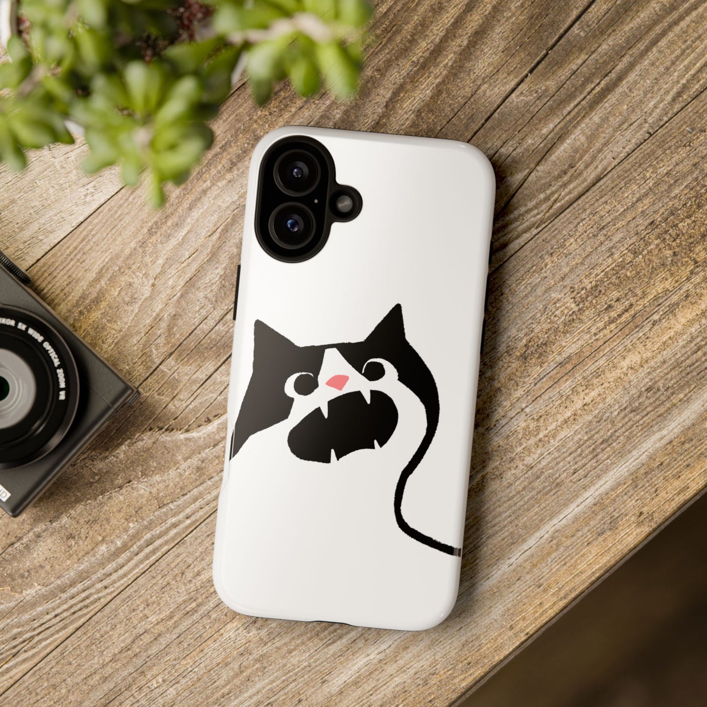 Existential Crisis Cat Dual Layer Phone Case