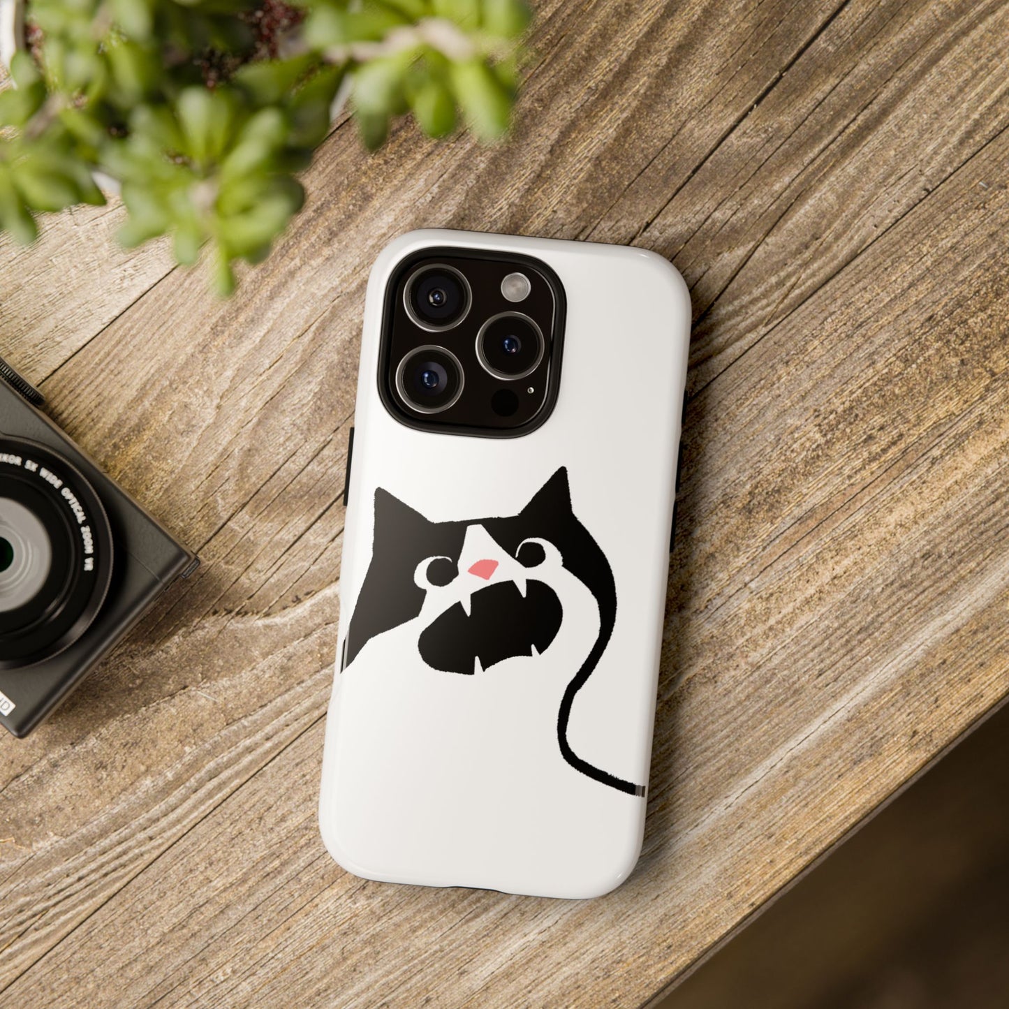 Existential Crisis Cat Dual Layer Phone Case