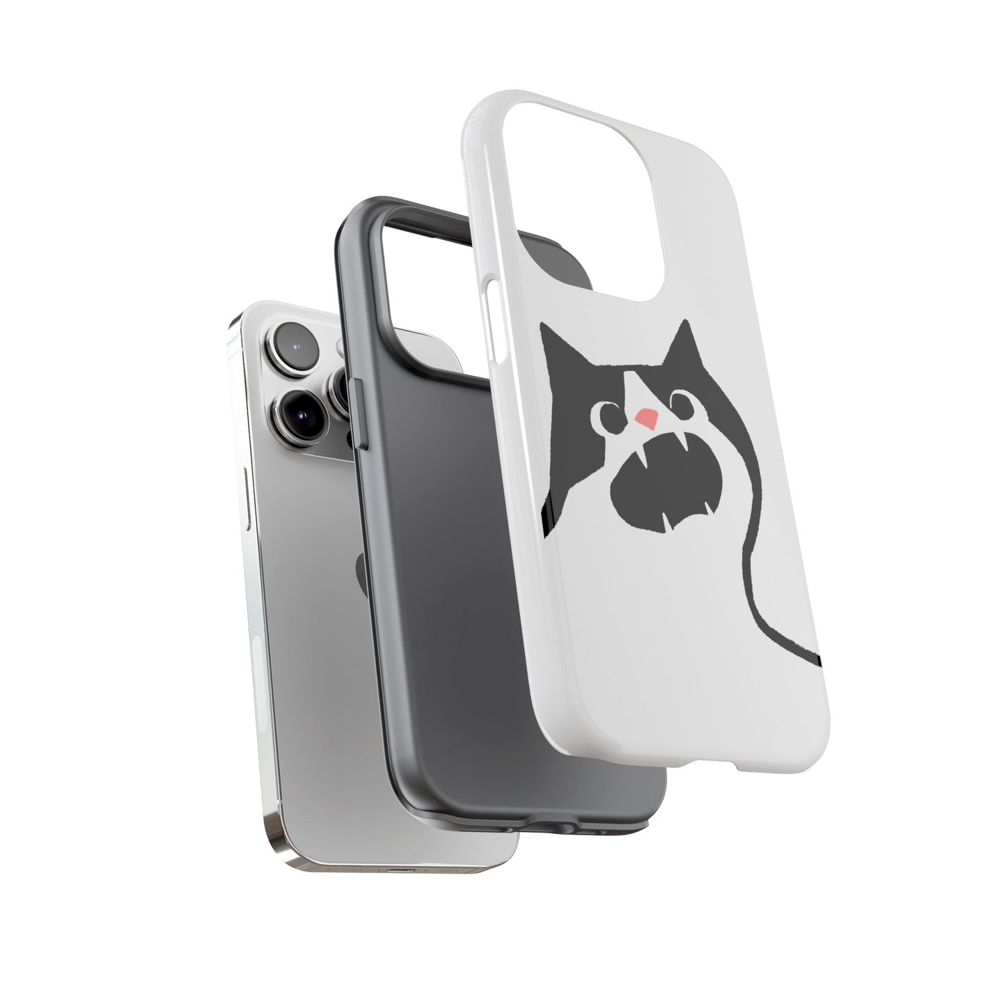 Existential Crisis Cat Dual Layer Phone Case