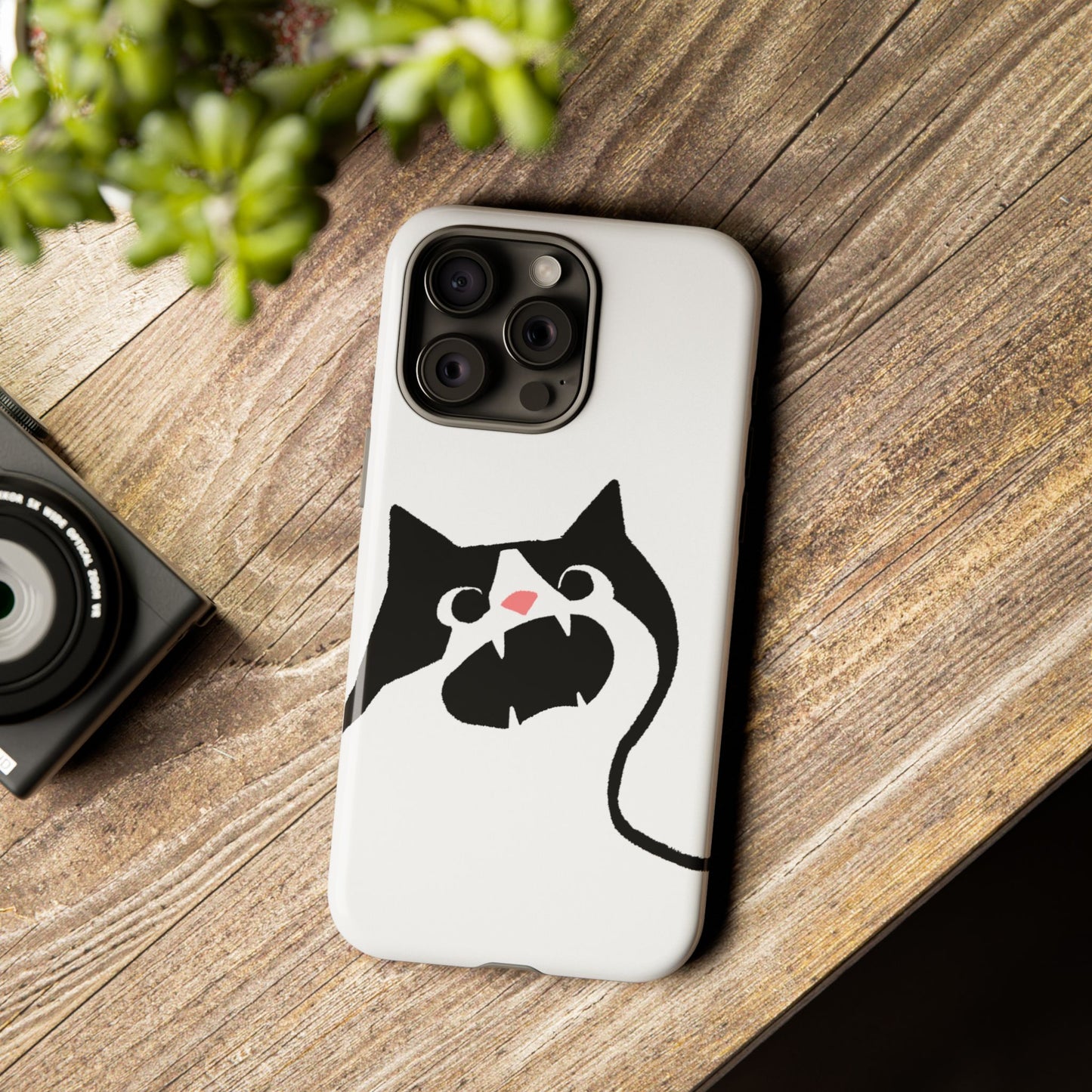 Existential Crisis Cat Dual Layer Phone Case