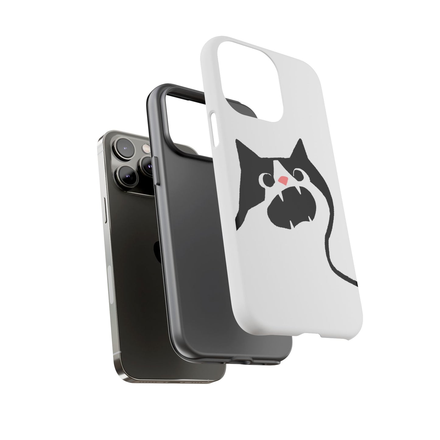Existential Crisis Cat Dual Layer Phone Case