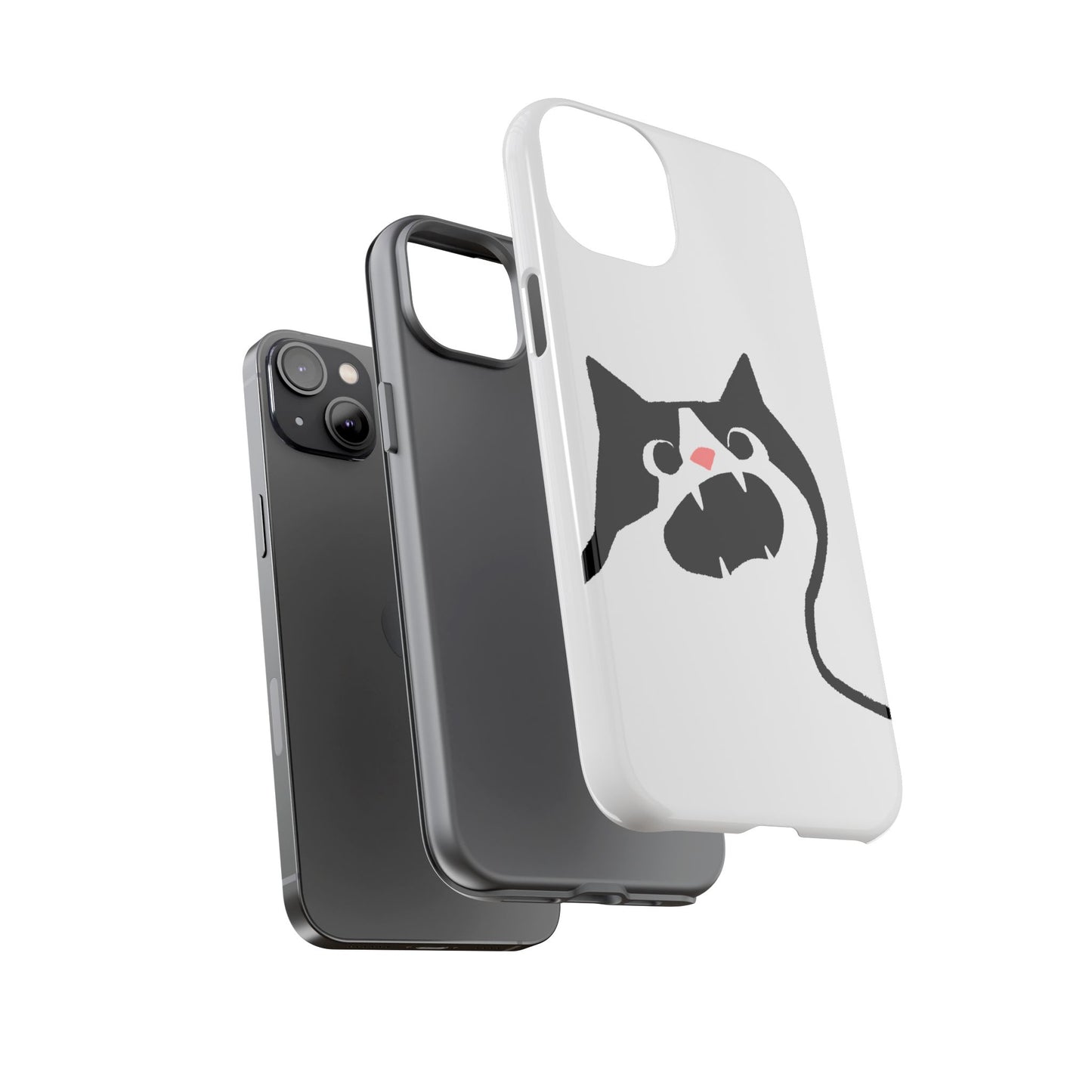Existential Crisis Cat Dual Layer Phone Case