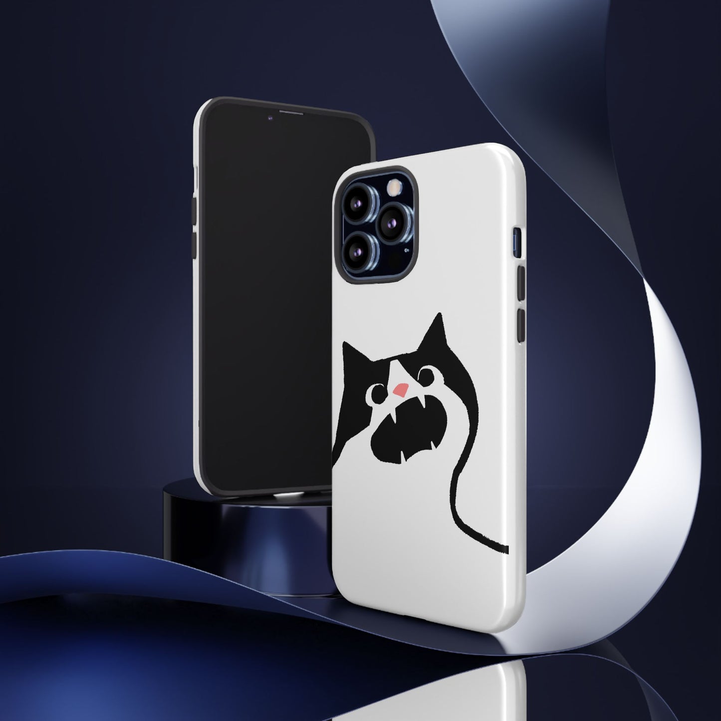 Existential Crisis Cat Dual Layer Phone Case