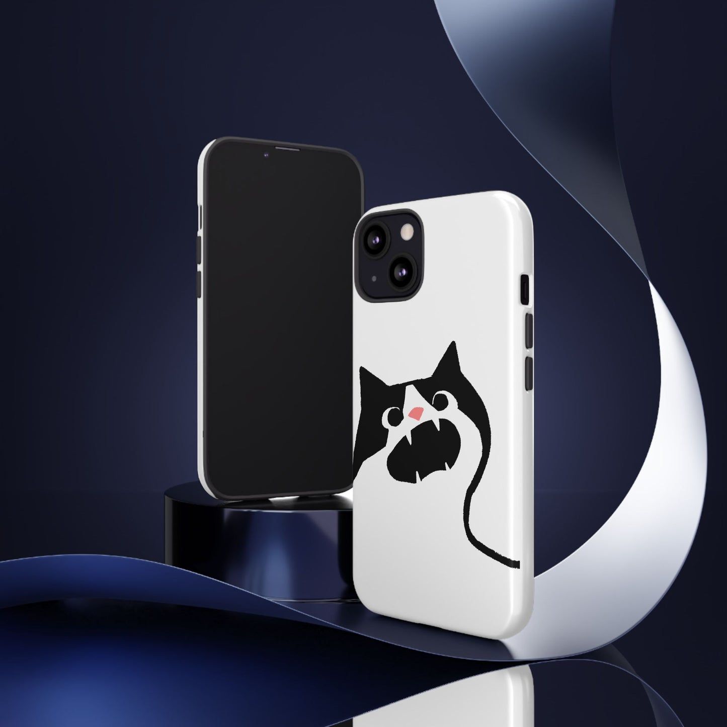 Existential Crisis Cat Dual Layer Phone Case