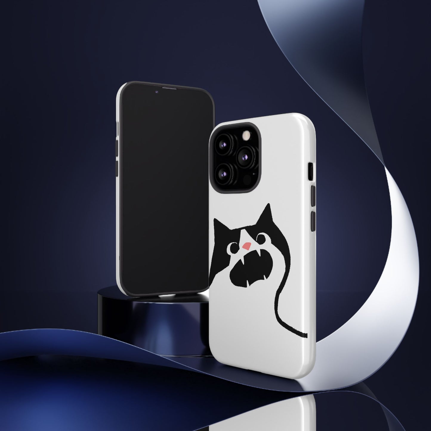 Existential Crisis Cat Dual Layer Phone Case