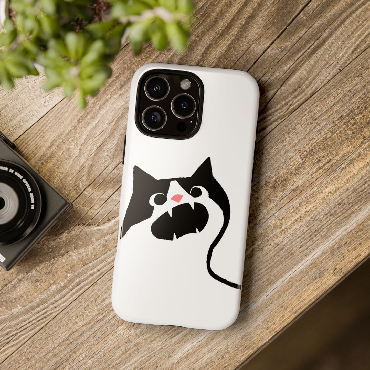 Existential Crisis Cat Dual Layer Phone Case