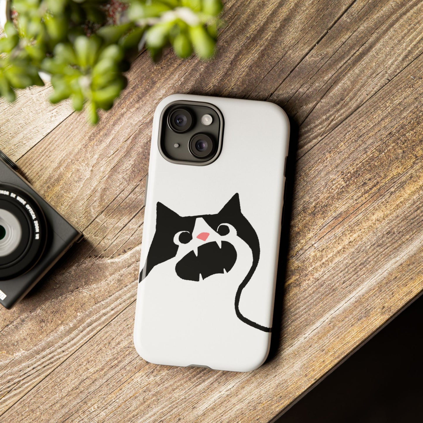 Existential Crisis Cat Dual Layer Phone Case