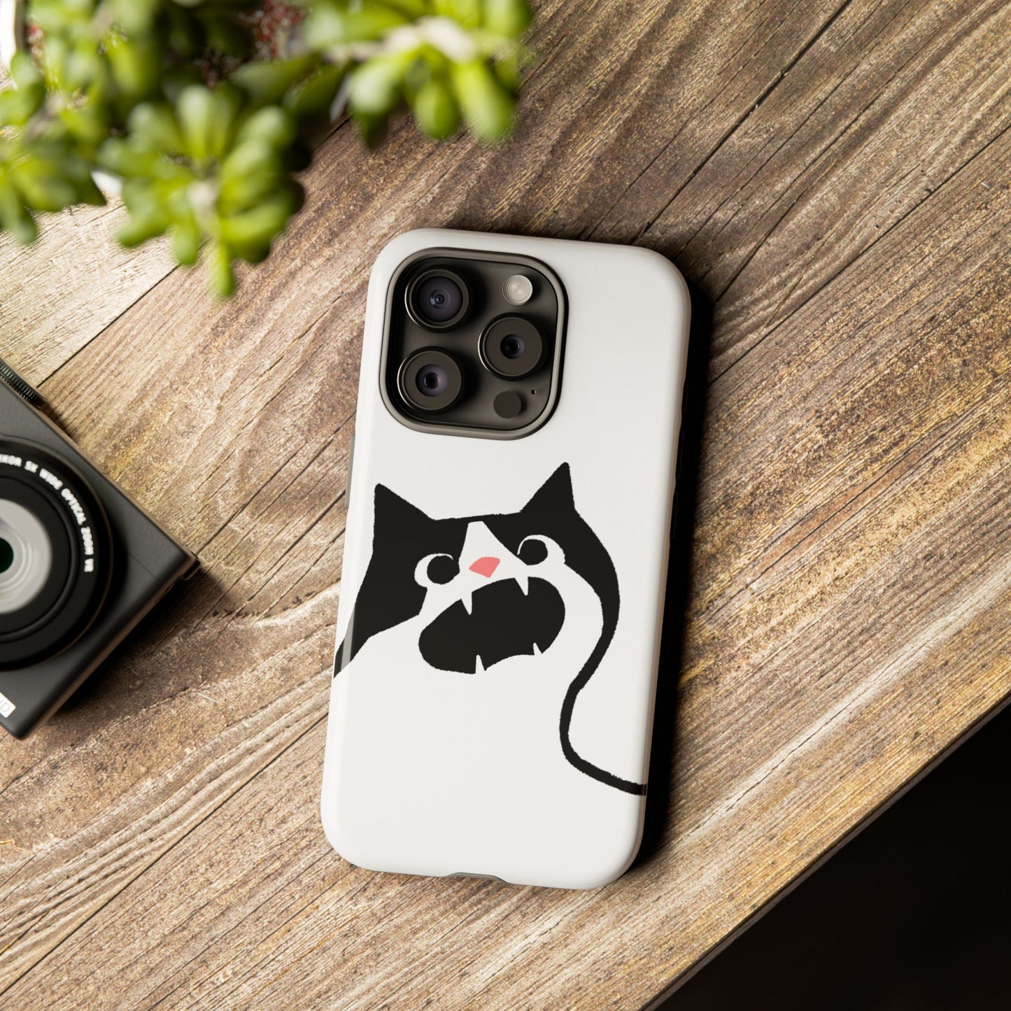 Existential Crisis Cat Dual Layer Phone Case