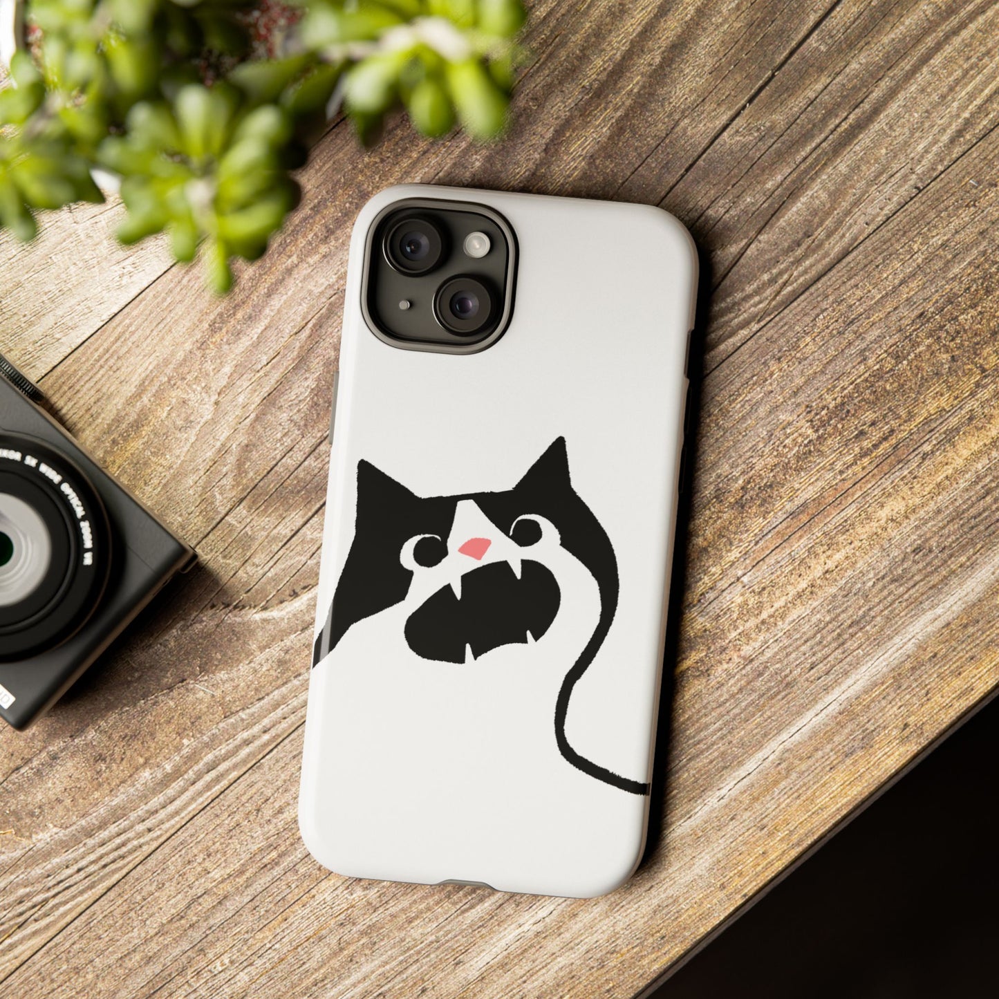 Existential Crisis Cat Dual Layer Phone Case