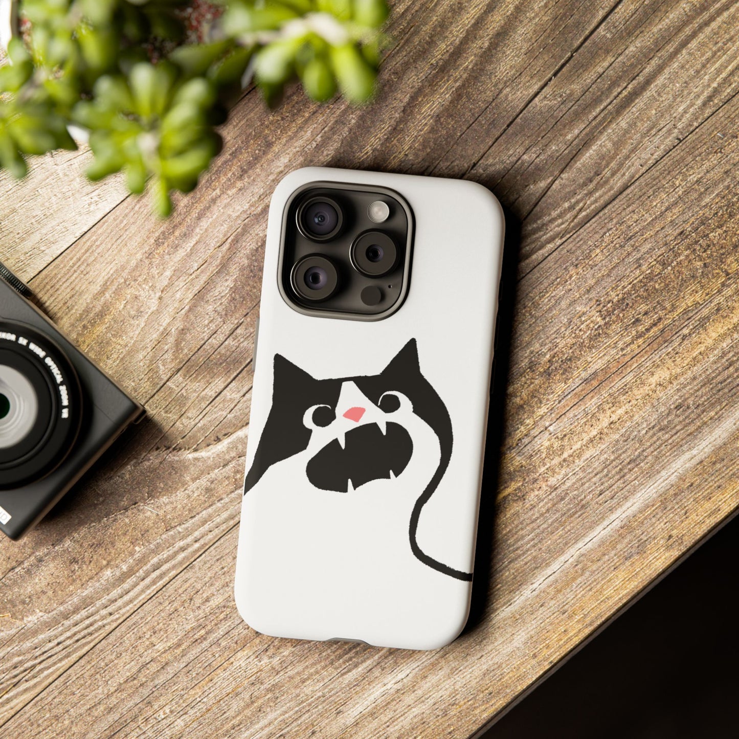 Existential Crisis Cat Dual Layer Phone Case