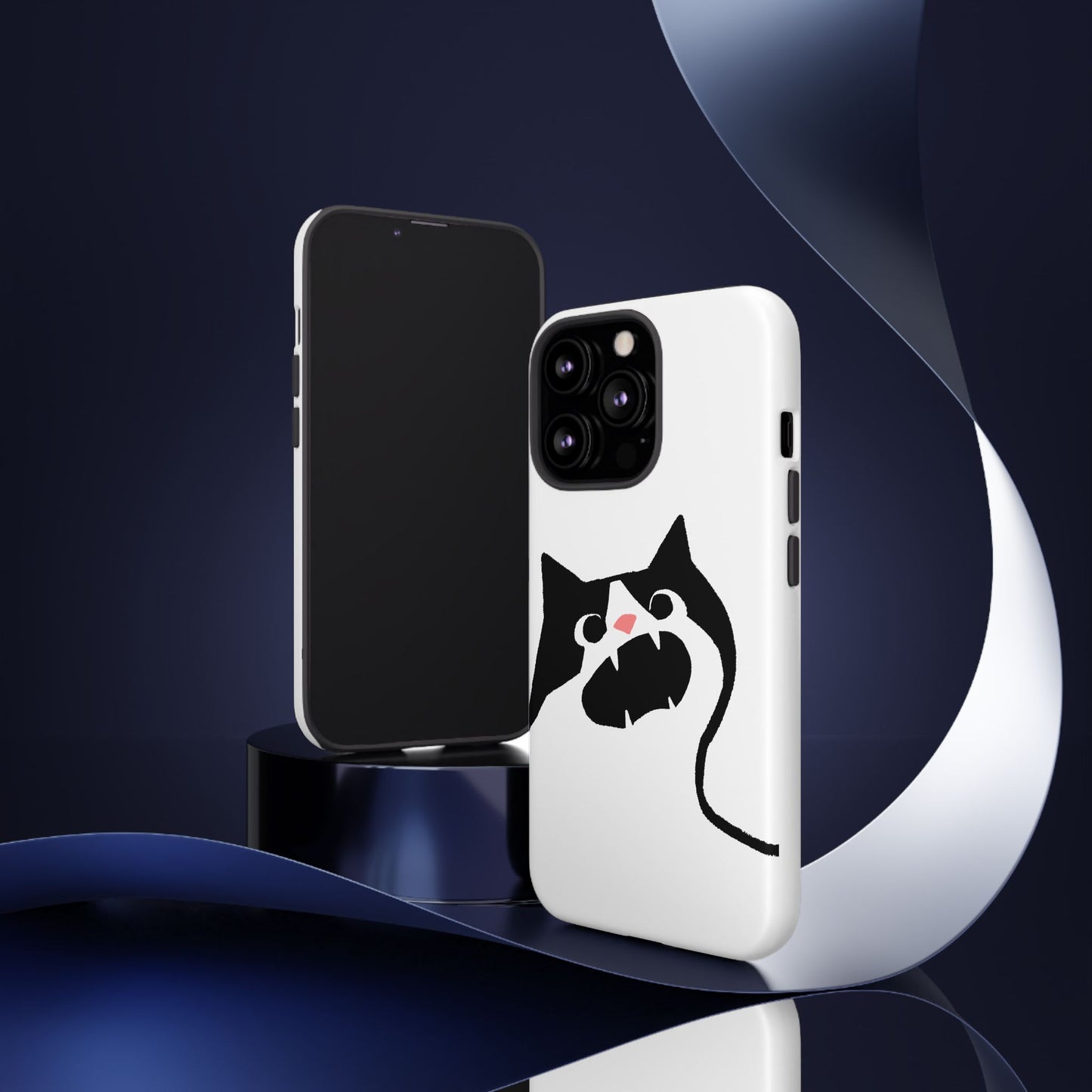 Existential Crisis Cat Dual Layer Phone Case