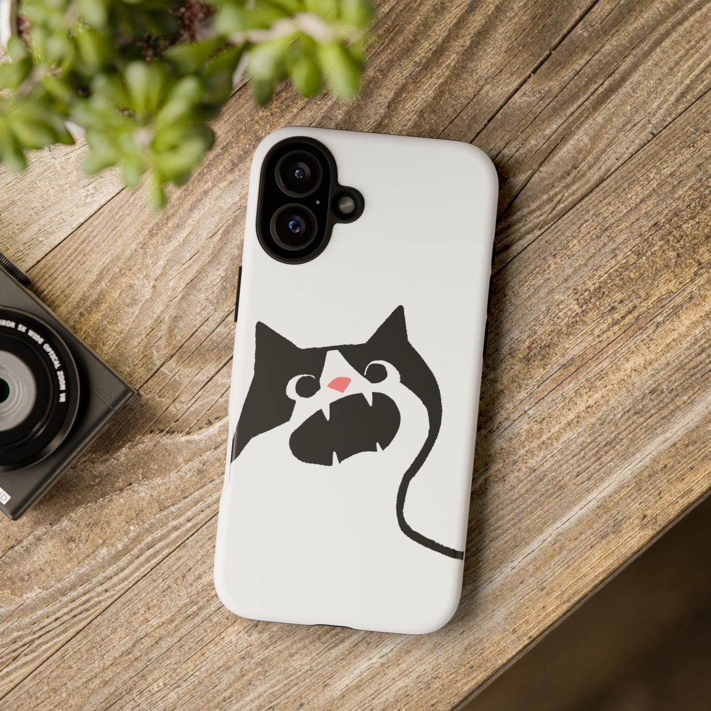 Existential Crisis Cat Dual Layer Phone Case