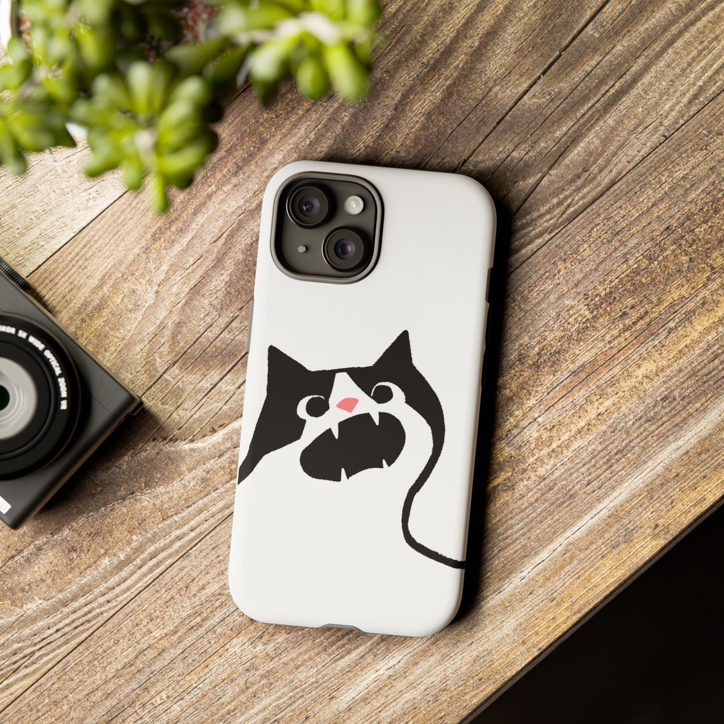 Existential Crisis Cat Dual Layer Phone Case