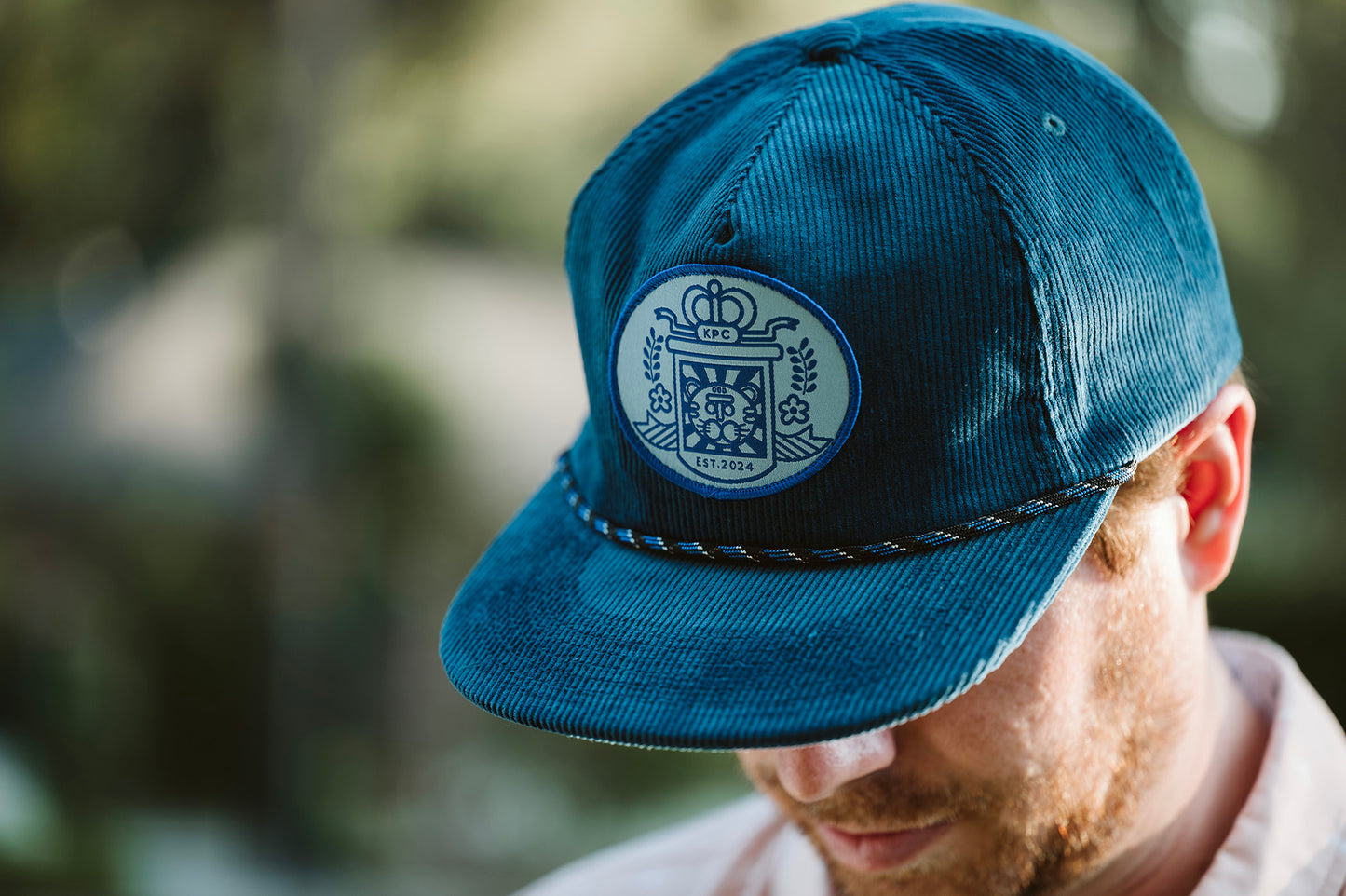 King Tiger Blue Corduroy Hat