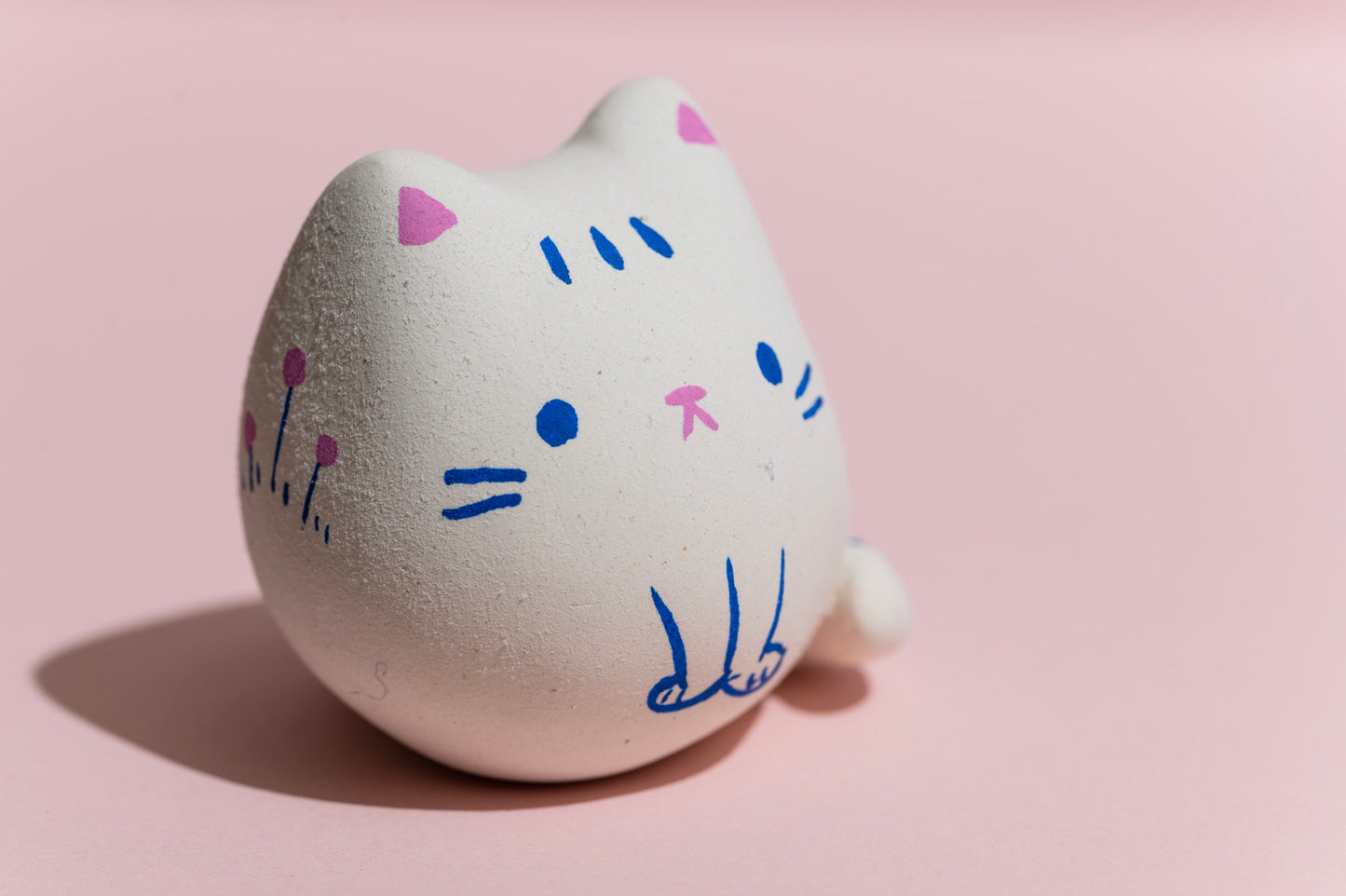 Inari the Cat - Hand Made Clay Sculpture