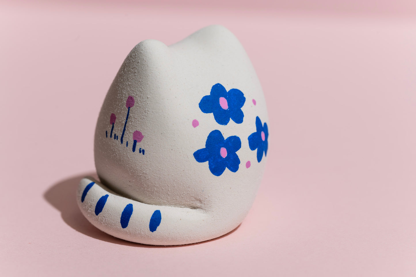 Inari the Cat - Hand Made Clay Sculpture