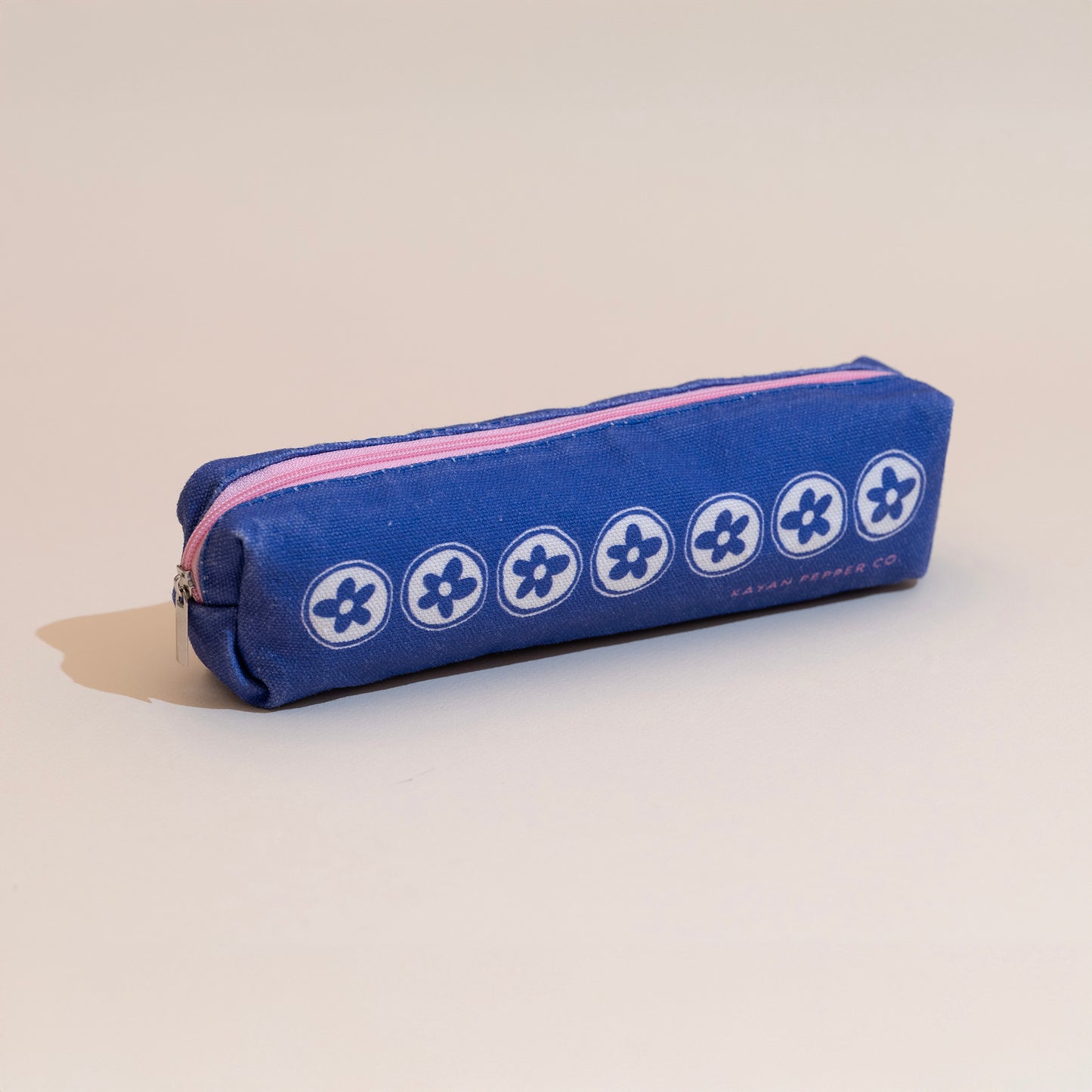 Flower Pencil Case - Vintage Purple