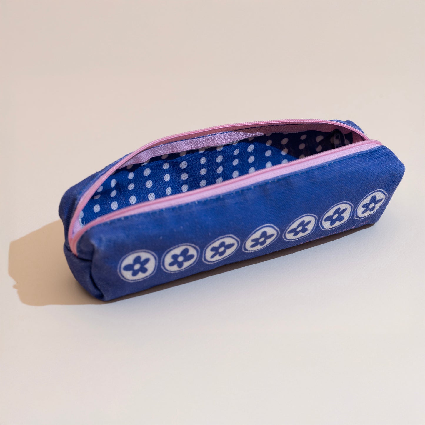 Flower Pencil Case - Vintage Purple