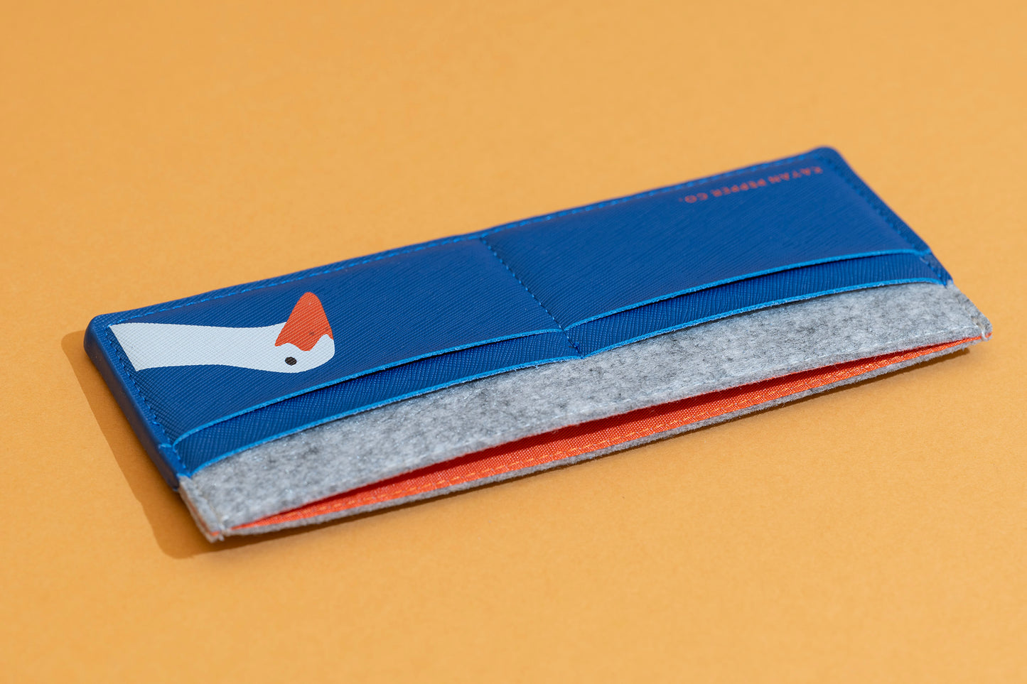 Ornery Goose - Saffiano Leather and Felt Wallet