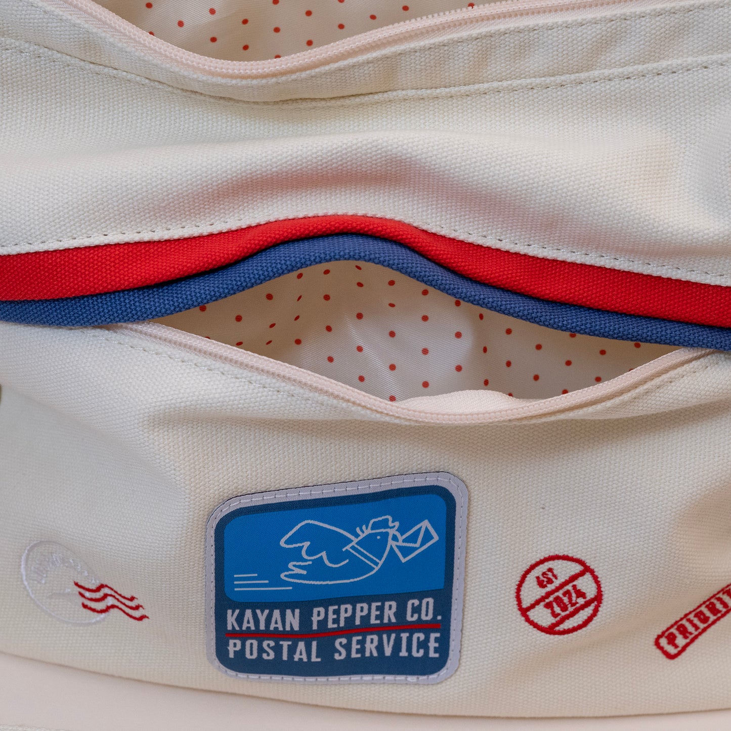 Kayan Postal Service Shoulder Bag - Cream White