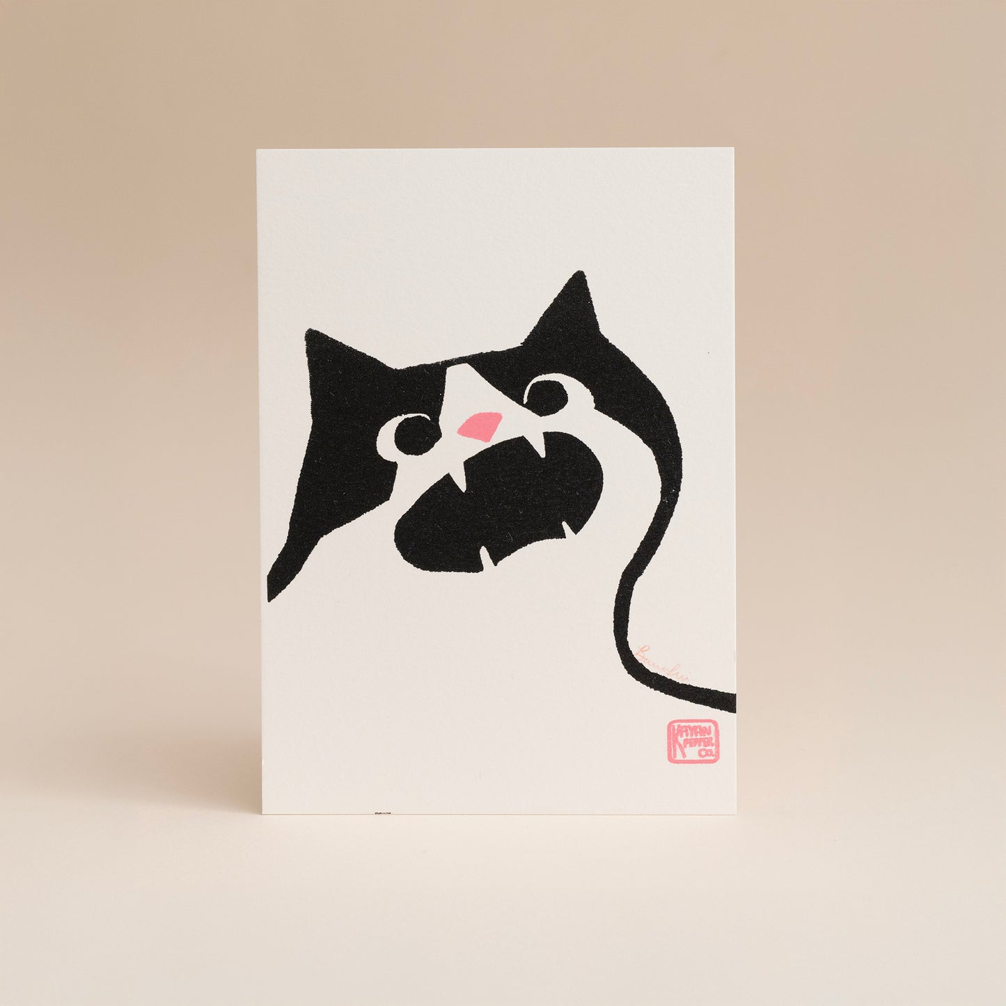 Existential Crisis Cat - 5x7" Mini Screen Print