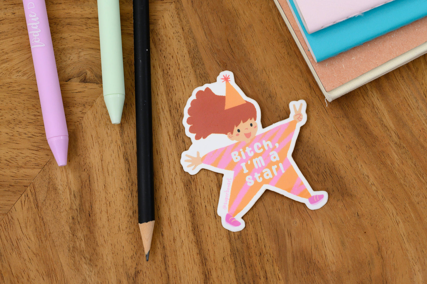 I'm a Star - Vinyl Sticker- female empowerment sticker