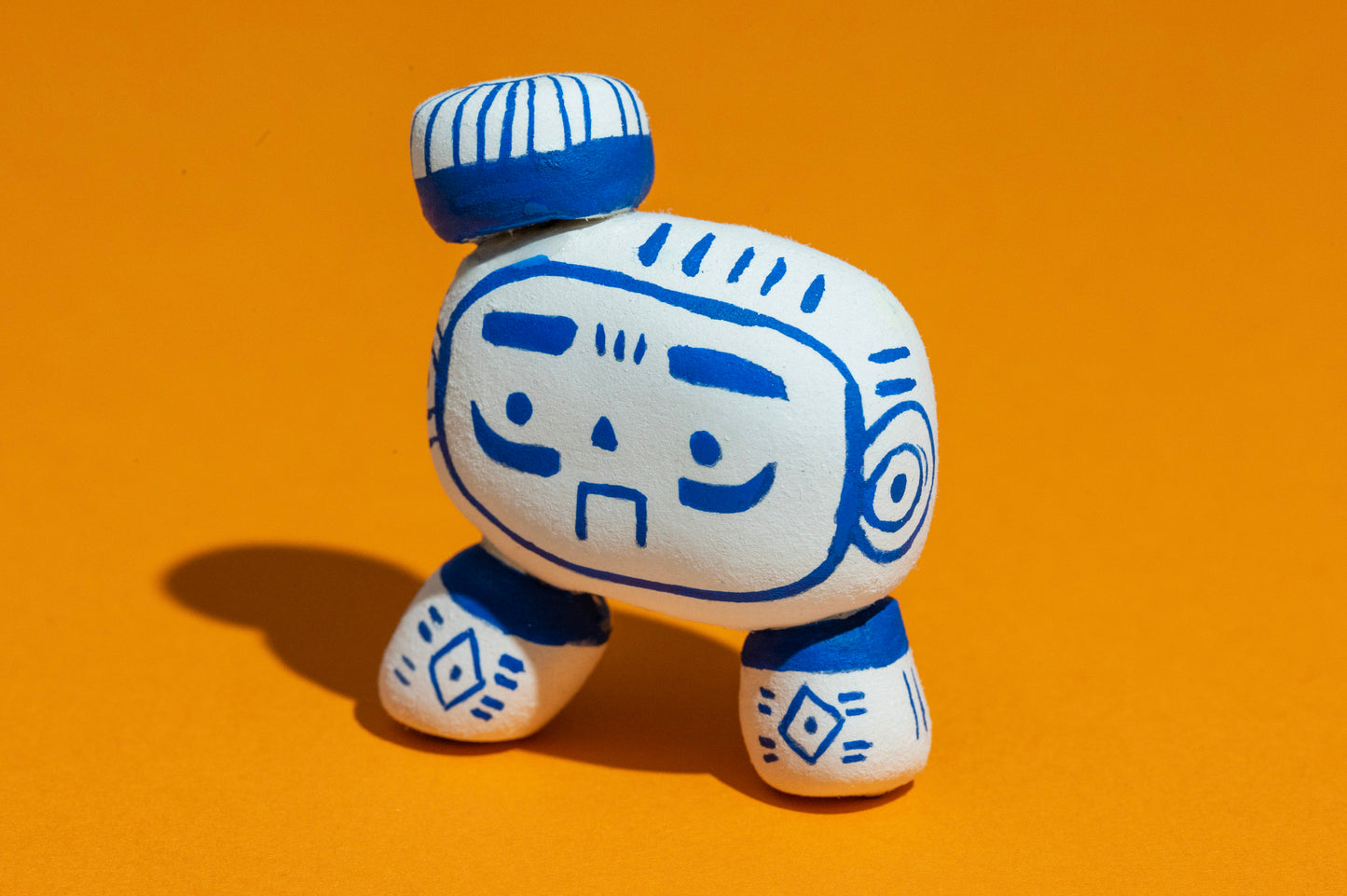 Blue Oni - Hand Made Clay Sculpture