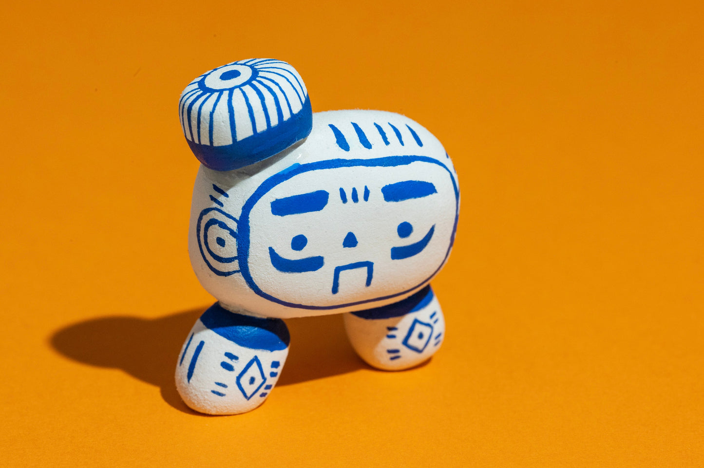Blue Oni - Hand Made Clay Sculpture