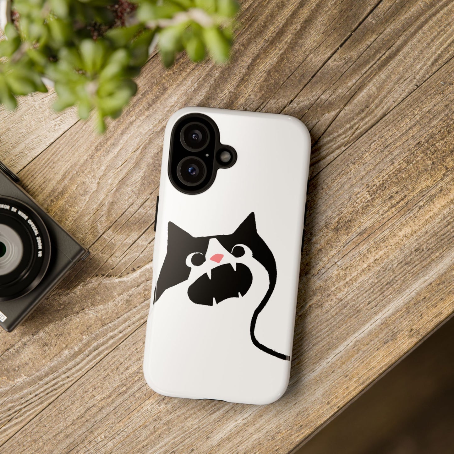 Existential Crisis Cat Dual Layer Phone Case