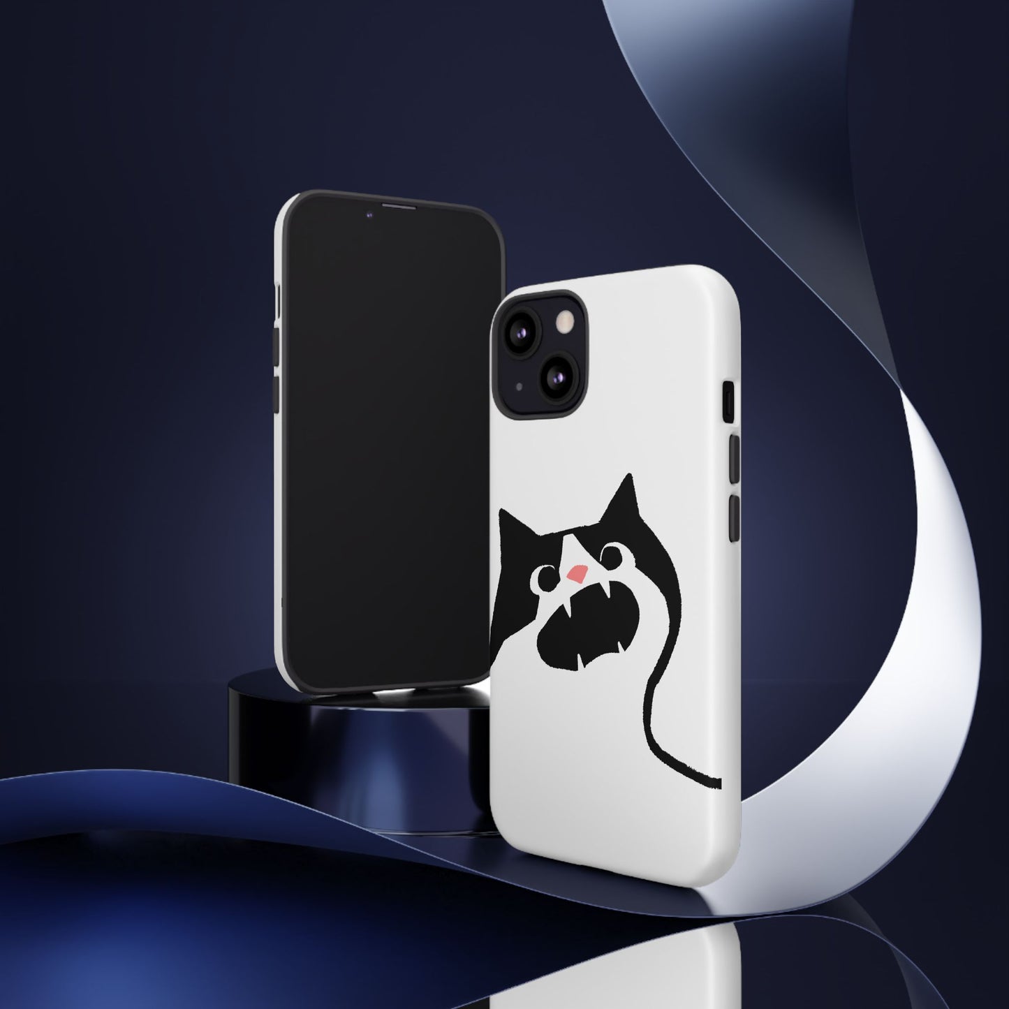 Existential Crisis Cat Dual Layer Phone Case