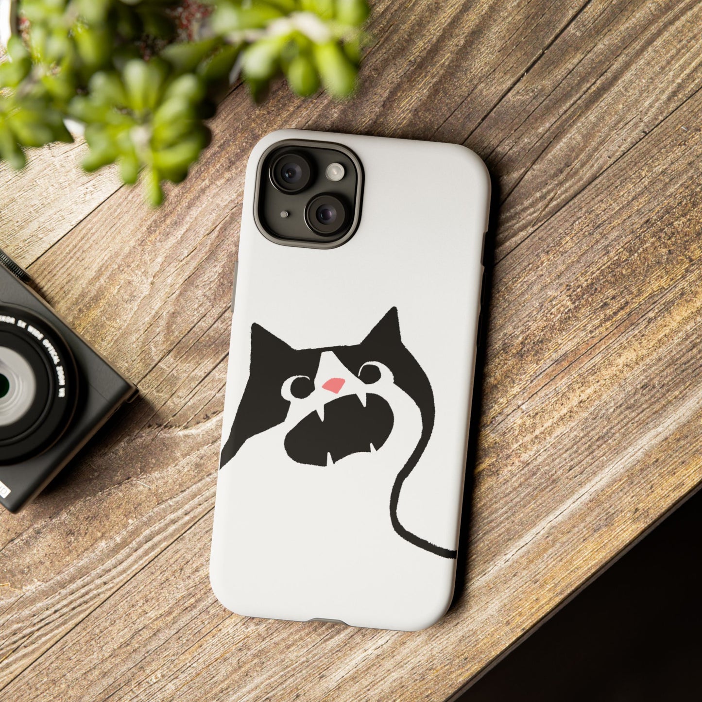 Existential Crisis Cat Dual Layer Phone Case