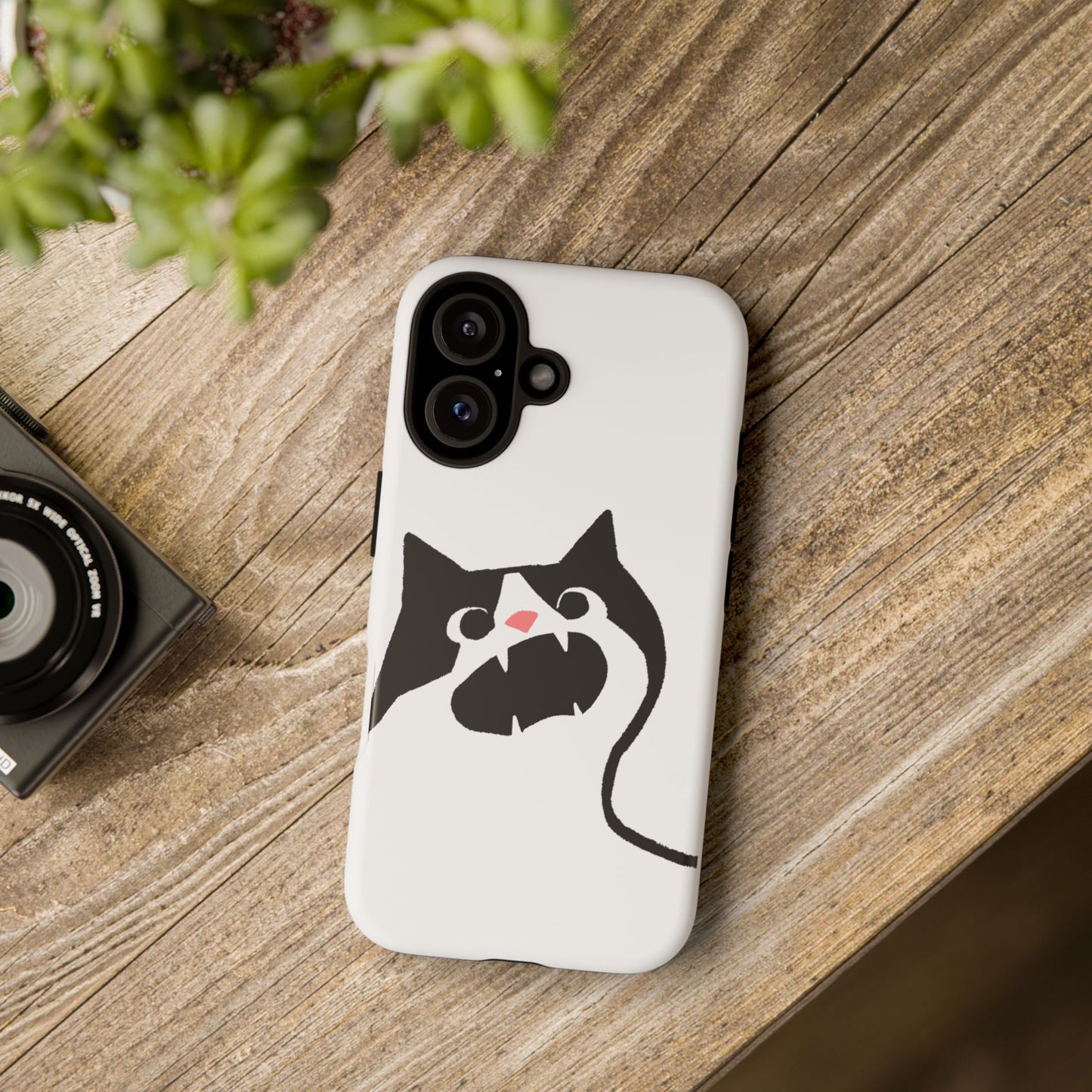 Existential Crisis Cat Dual Layer Phone Case