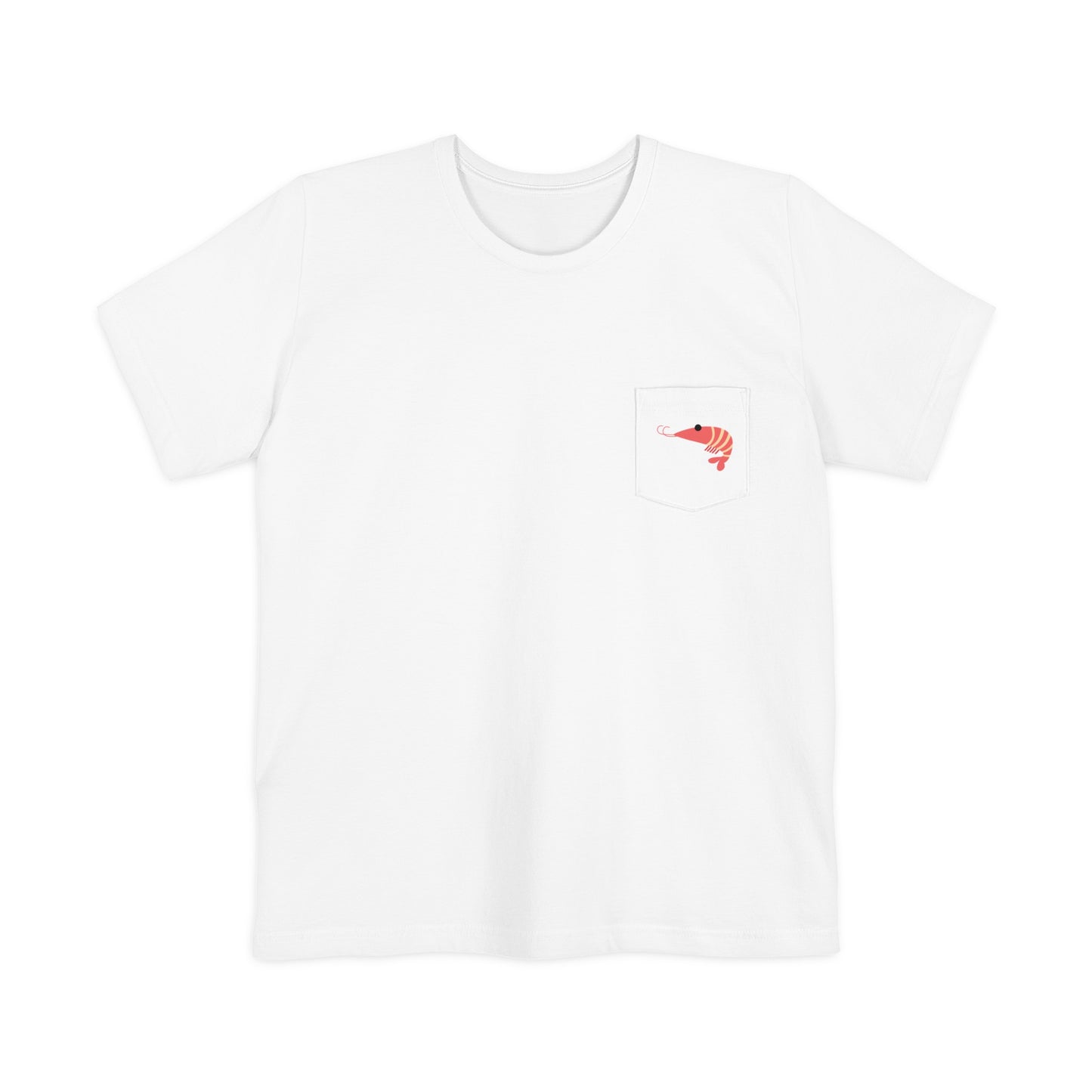 Shrimple Minded Unisex Pocket Tee - White