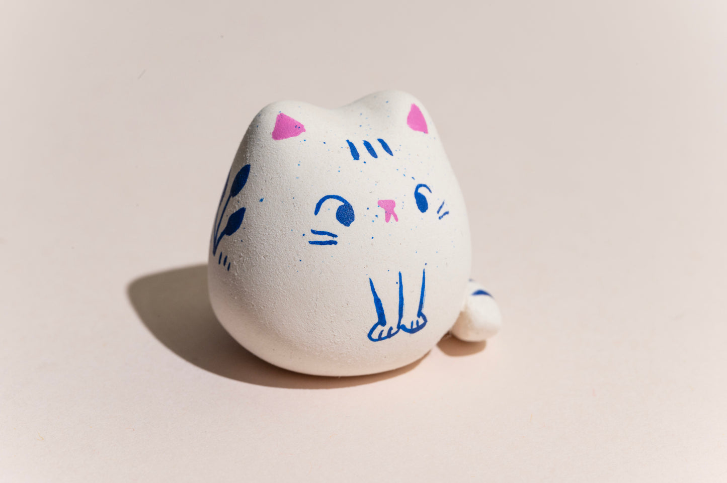 Luca the Cat - Hand Made Clay Sculpture