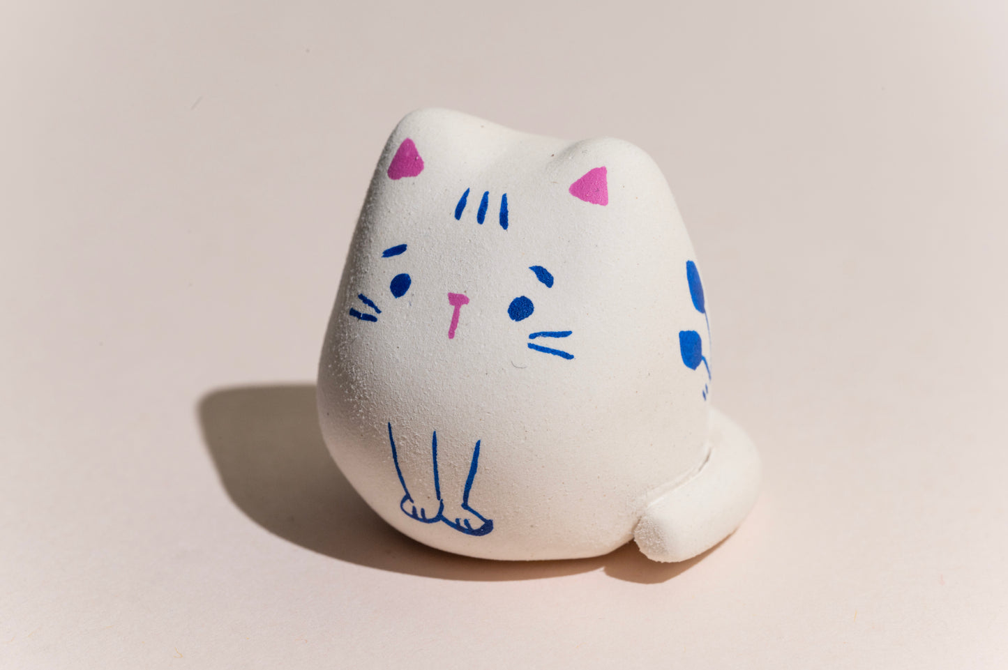 Reina the Cat - Hand Made Clay Sculpture