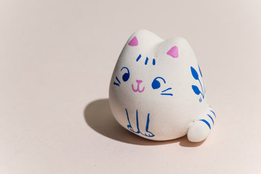 Emma the Cat - Hand Made Clay Sculpture