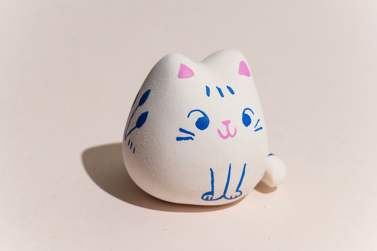 Emma the Cat - Hand Made Clay Sculpture