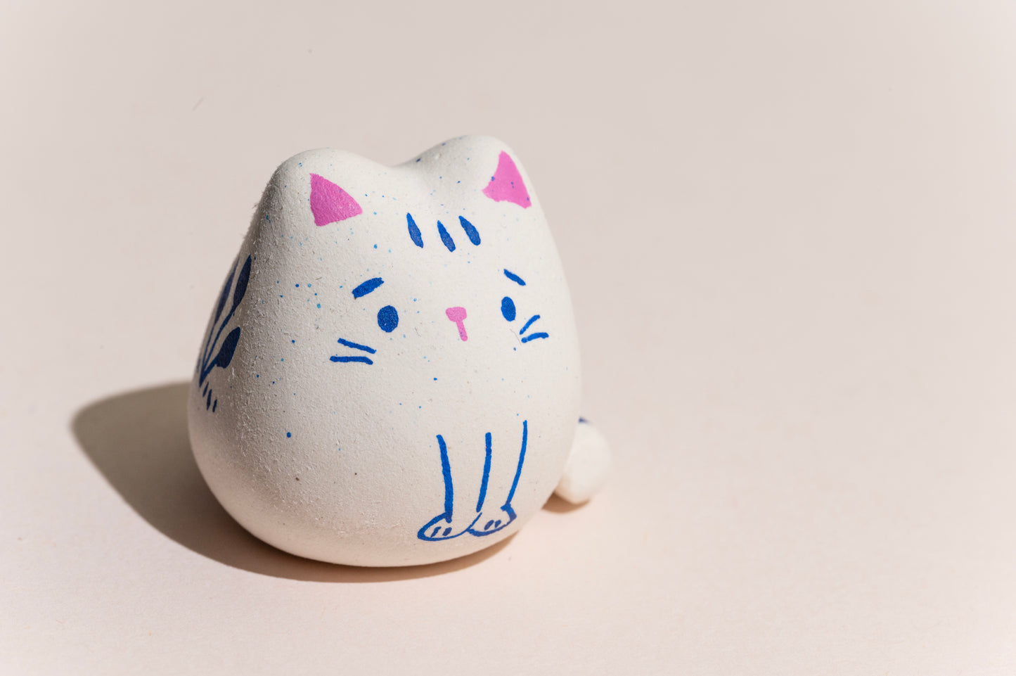 Donna the Cat - Hand Made Clay Sculpture