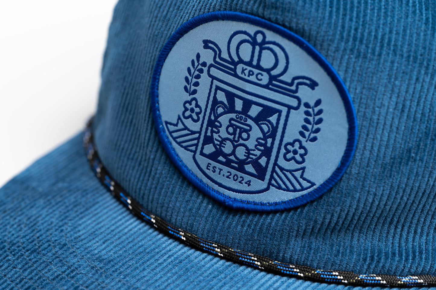 King Tiger Blue Corduroy Hat