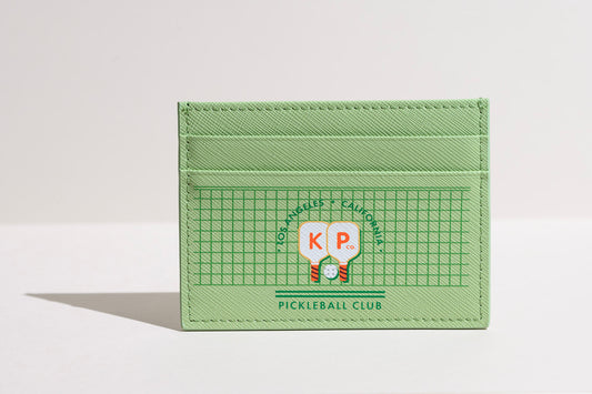 Pickleball Club - Saffiano Leather Card Holder