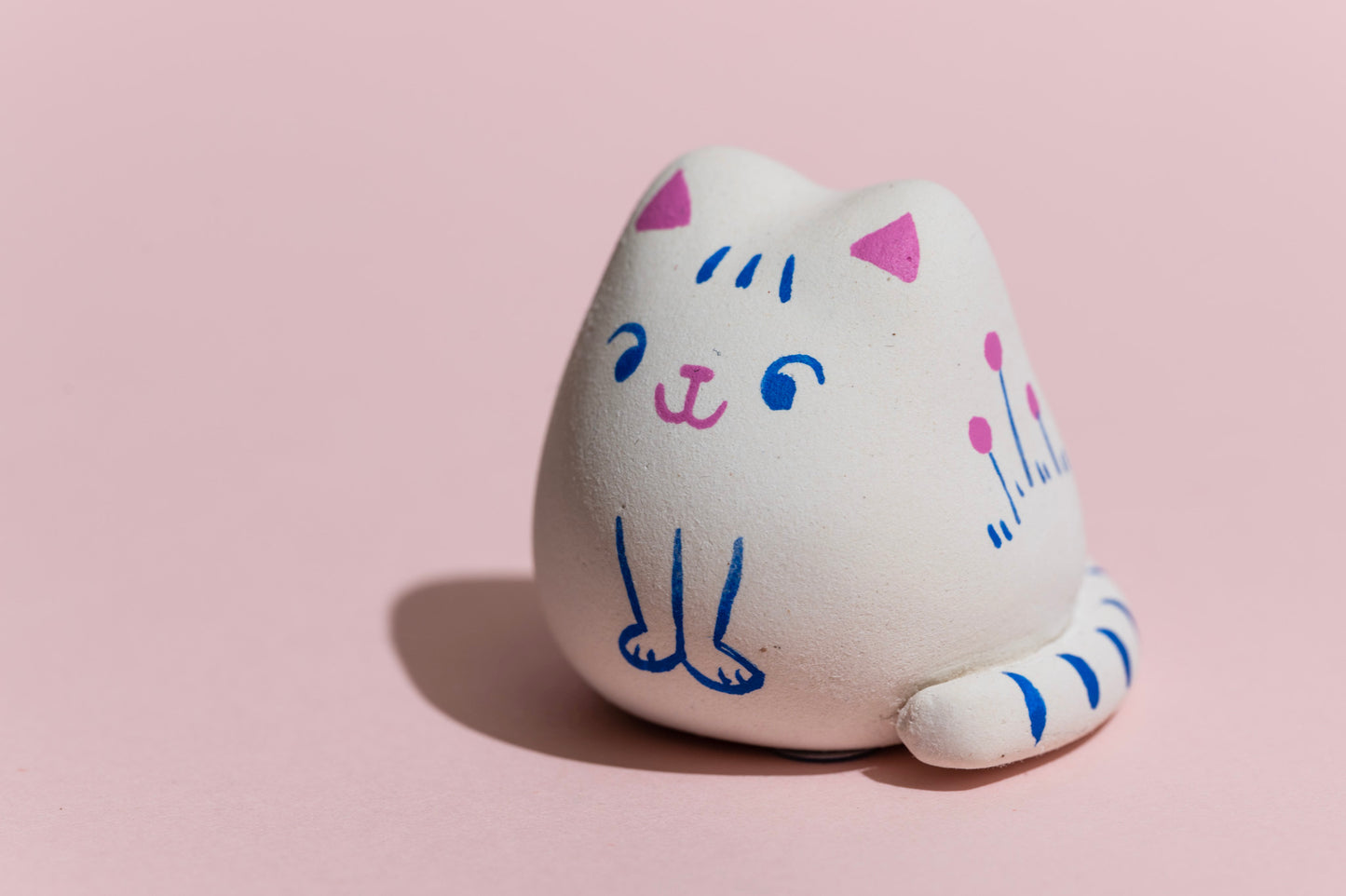 Kotaro the Cat - Hand Made Clay Sculpture