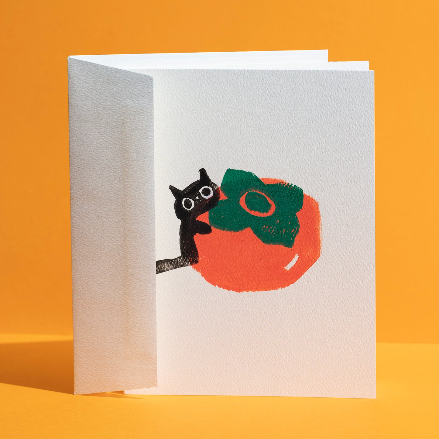 Persimmon Lover Block Printed Card