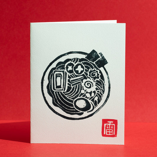 Ramen Block Printed Card