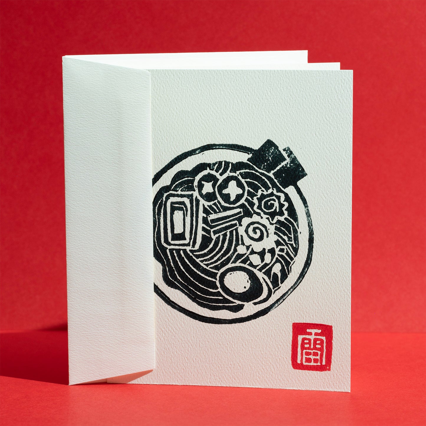 Ramen Block Printed Card