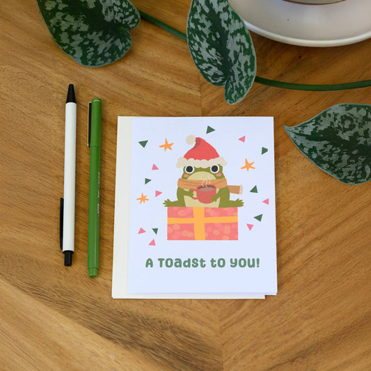 A Toadst to You - Holiday Greeting Card