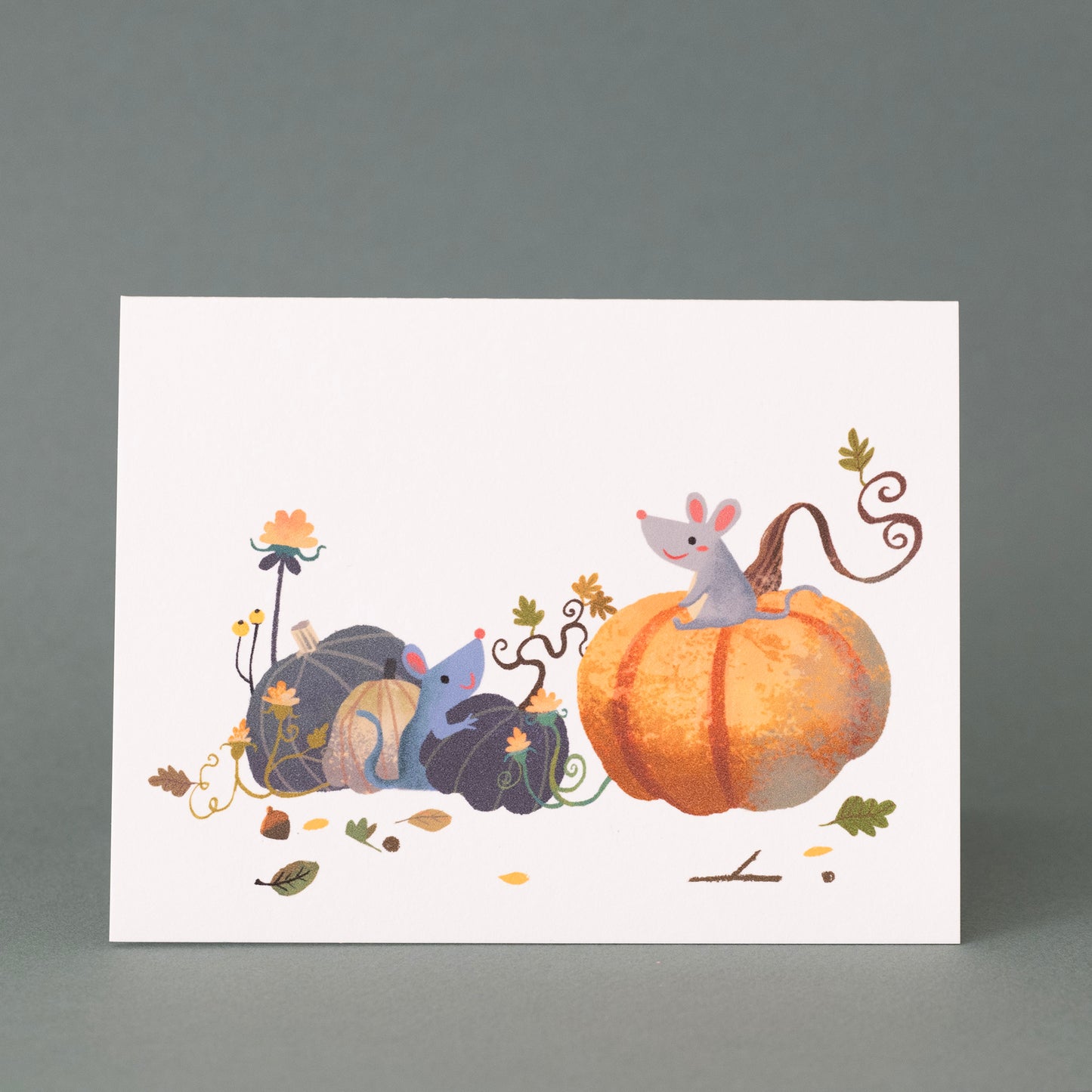Fall Mouse - Greeting Card