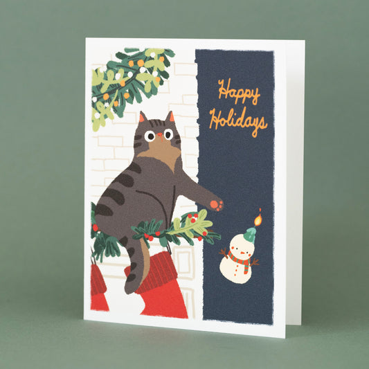 Rude Cat - Greeting Card