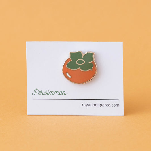 Persimmon Hard Enamel Pin