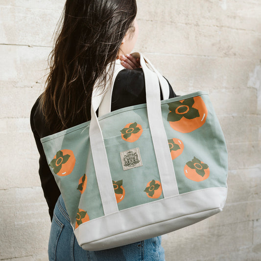 Persimmon Super Heavyweight Tote - Seafoam