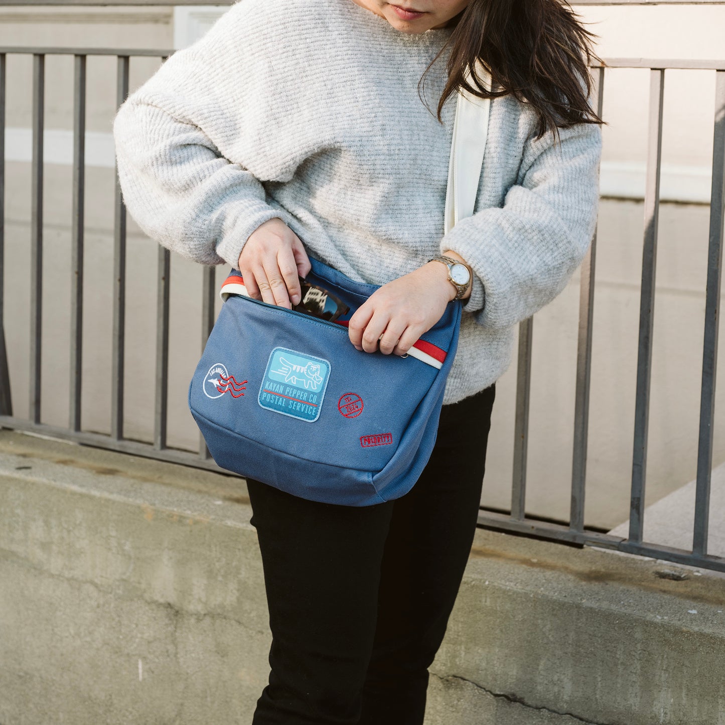 Kayan Postal Service Shoulder Bag - Blue